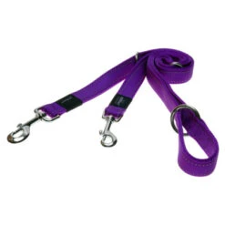 Rogz Multi-Purpose Lead 10 Rogz Multi-Purpose Lead -Pet Supplies Store Leads Multi Purpose Reflective Stitching HLM E Purple 400x400 1