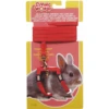 Living World Dwarf Rabbit Harness & Lead Set Red