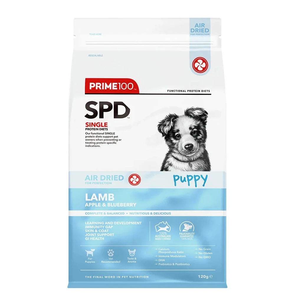 Prime100 Air Dried Puppy Lamb, Apple & Blueberry 1 Prime100 Air Dried Puppy Lamb, Apple & Blueberry