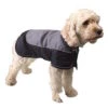 Ripstop Waterproof Dog Coat 40cm – Grey/Black