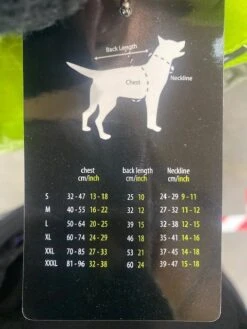 AFP All Seasons Jacket S-3XL -Pet Supplies Store afpsizing e1598064500498